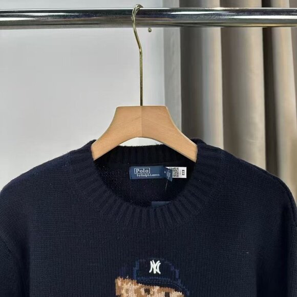Polo Ralph Lauren MLB co-branded baseball bear pattern sweater - Picture 5 of 7